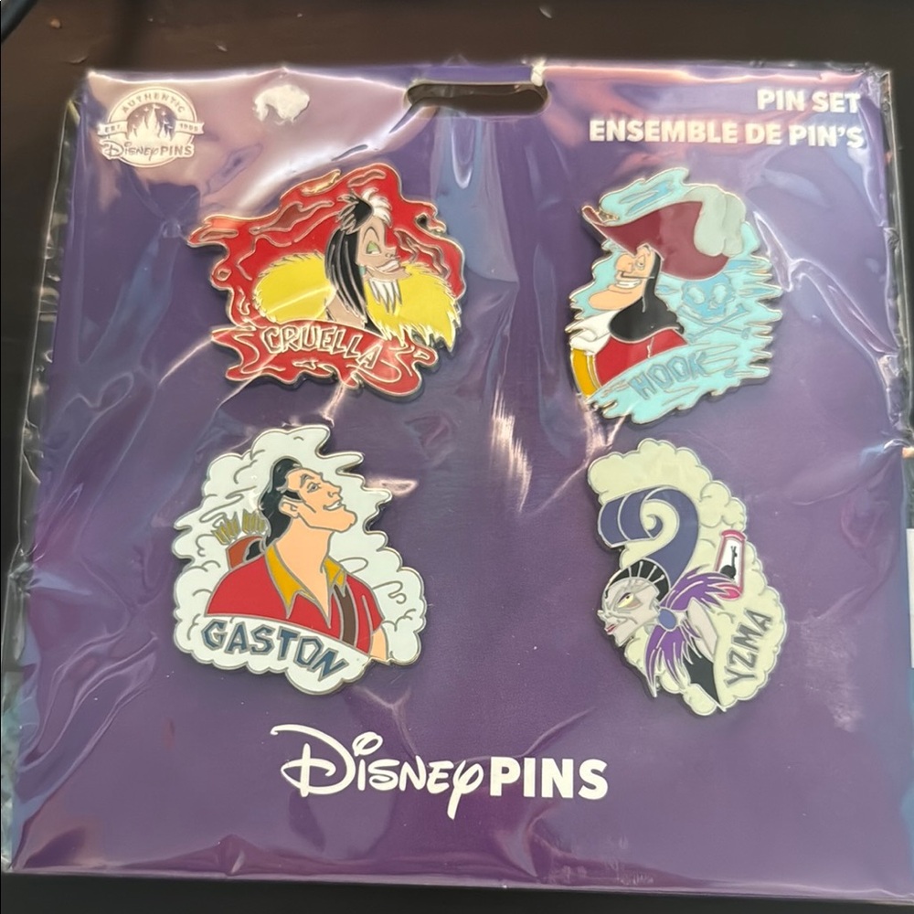 Disney Pins Colorful Villains Pin Set